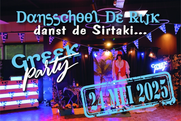 Greek Party op zaterdag 24 mei